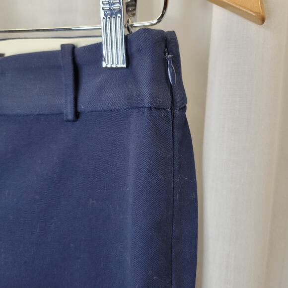 J. Crew Mercantile Women's Navy Flat Front Cropped Chino, 0, NWT - Picture 6 of 10